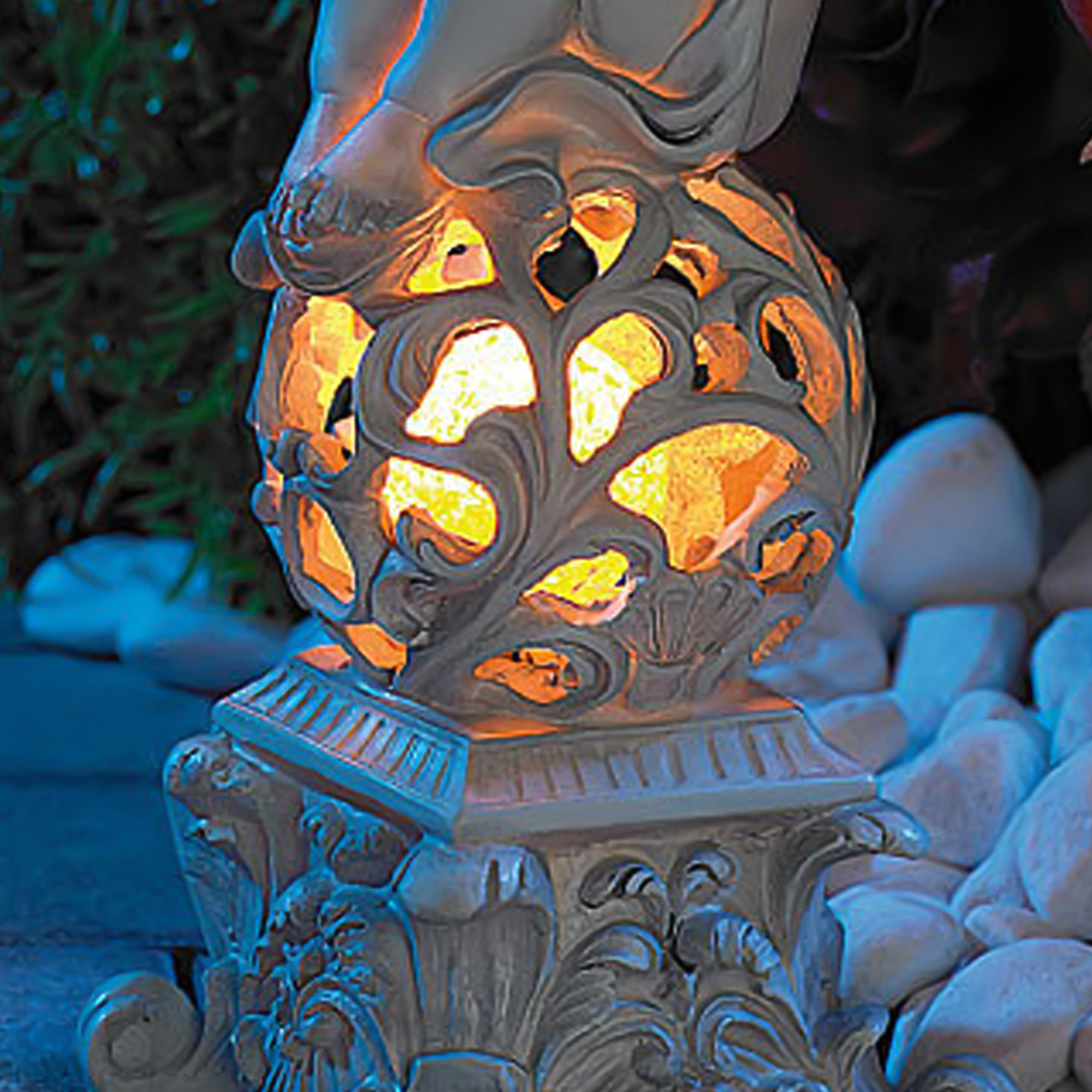 Grabschmuck – Grabengel mit Solarlicht